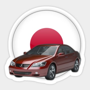 Acura SL Maroon sedan 2 Sticker